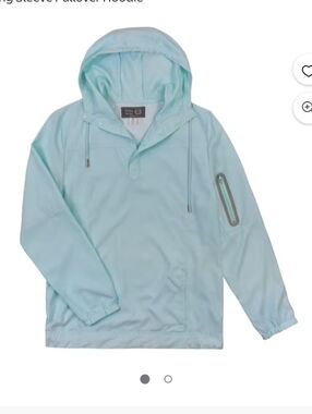 Pale Blue Hoodie with Light Blue Trim